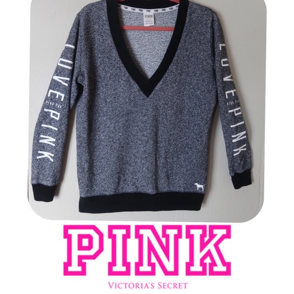 Victoria’s Secret PINK v neck pullover sweatshirt - Picture 1 of 8